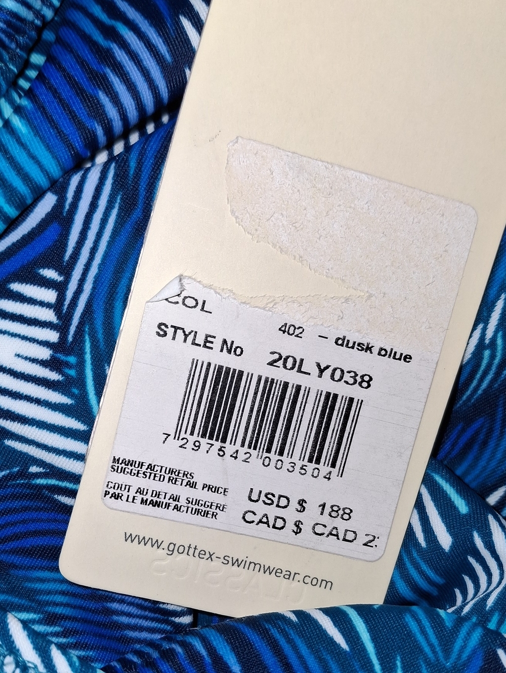 Profile by‎ Gottex Birds of a Feather Scoop Neck Underwire Swimsuit 6D - Picture 12 of 12